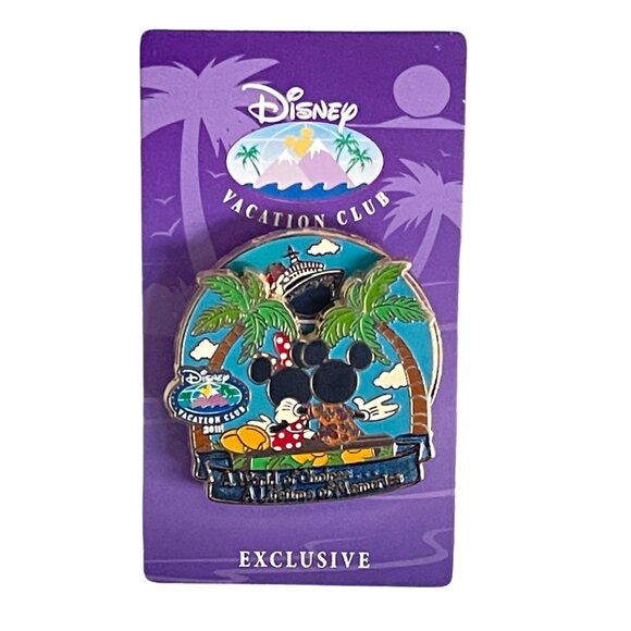 Disney Vacation Club 2011 World of Choices Mickey & Minnie Mouse Spinner Pin - Picture 2 of 8